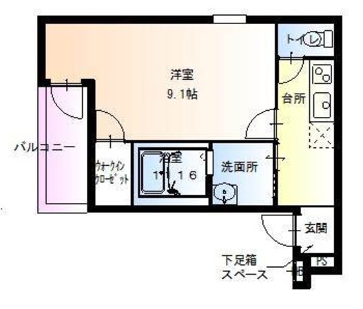 兵庫駅 徒歩5分 2階の物件間取画像